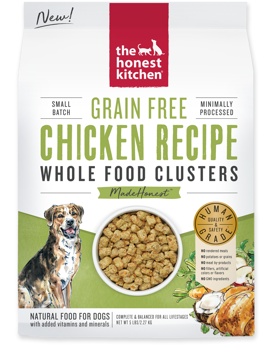 The Honest Kitchen Clusters Chicken Grain Free 5lbs for Dogs