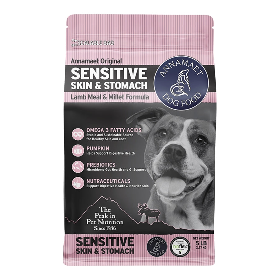 Annamaet Sensitive Skin & Stomach Lamb & Whitefish 5lbs For Dogs