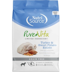 Pure Vita Turkey Grain Free 25lbs for Dogs