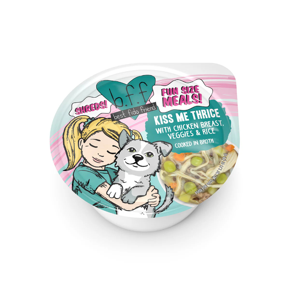 Weruva Fun Size Meals Kiss Me Thrice 2.75oz Case for Dogs