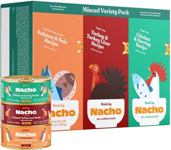 Nacho Minced Variety 5.5oz Case for Cats