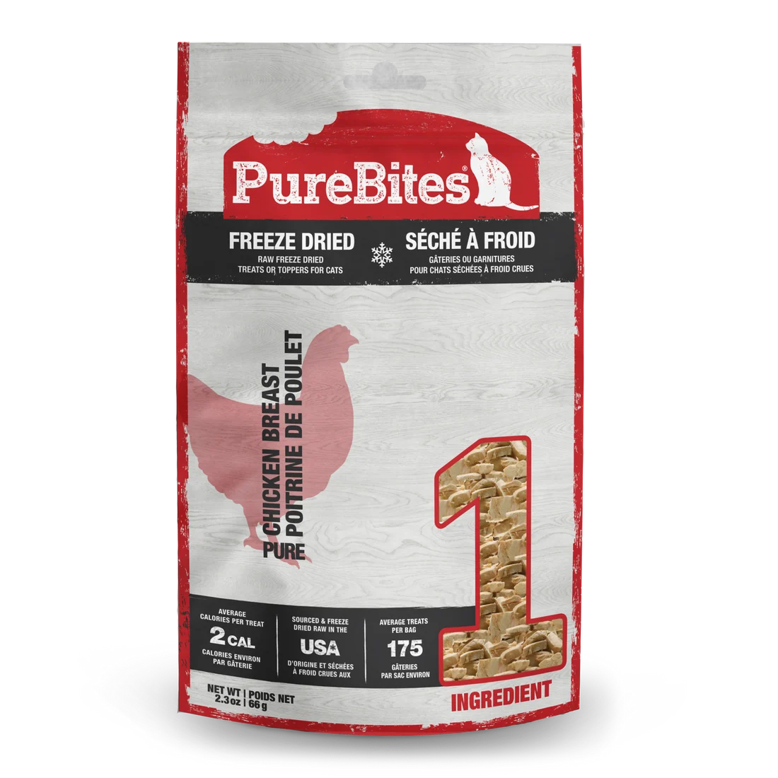 PureBites Chicken 2.3oz for Cats