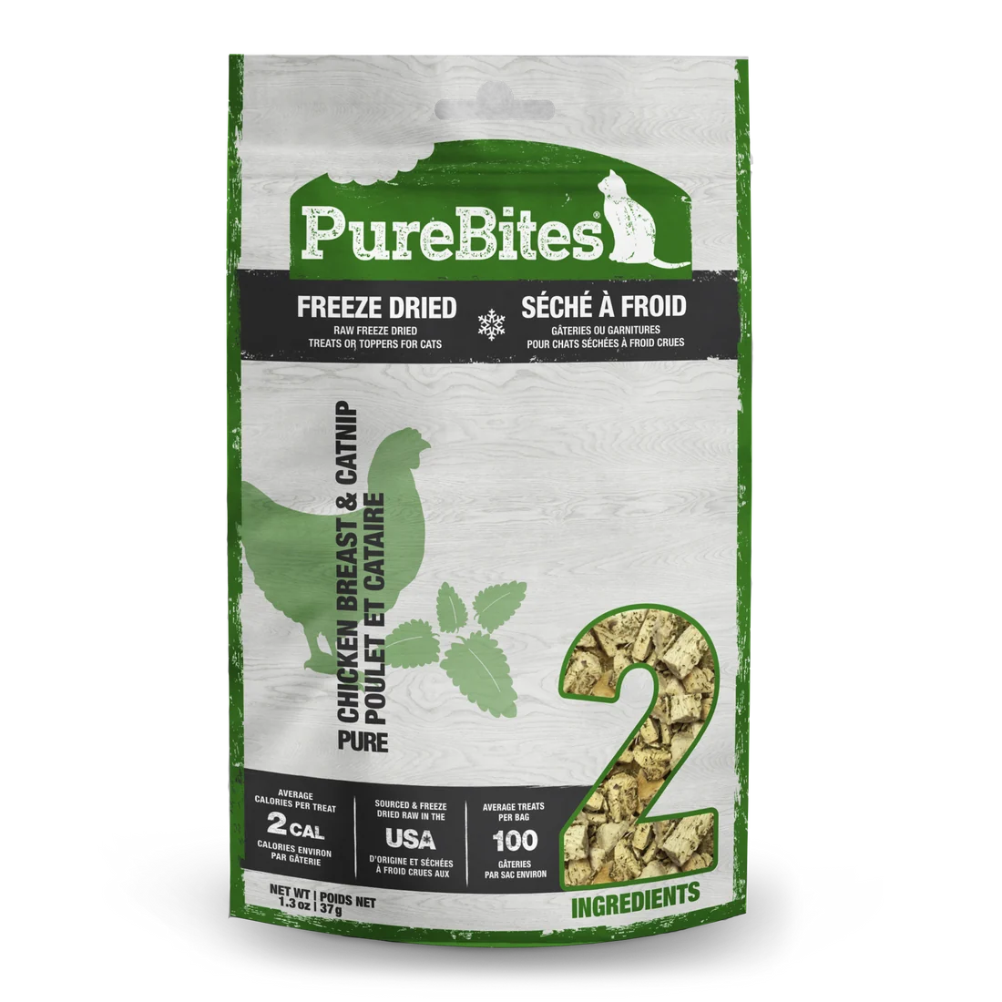 PureBites Chicken & Catnip 1.3oz for Cats