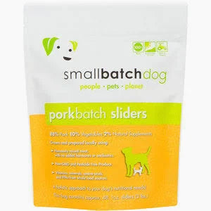 Small Batch Frozen Raw Sliders Pork 3lbs for Dogs