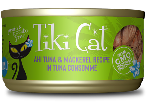 Tiki Cat Papeeko Luau Tuna Mackerel 2.8oz for Cats
