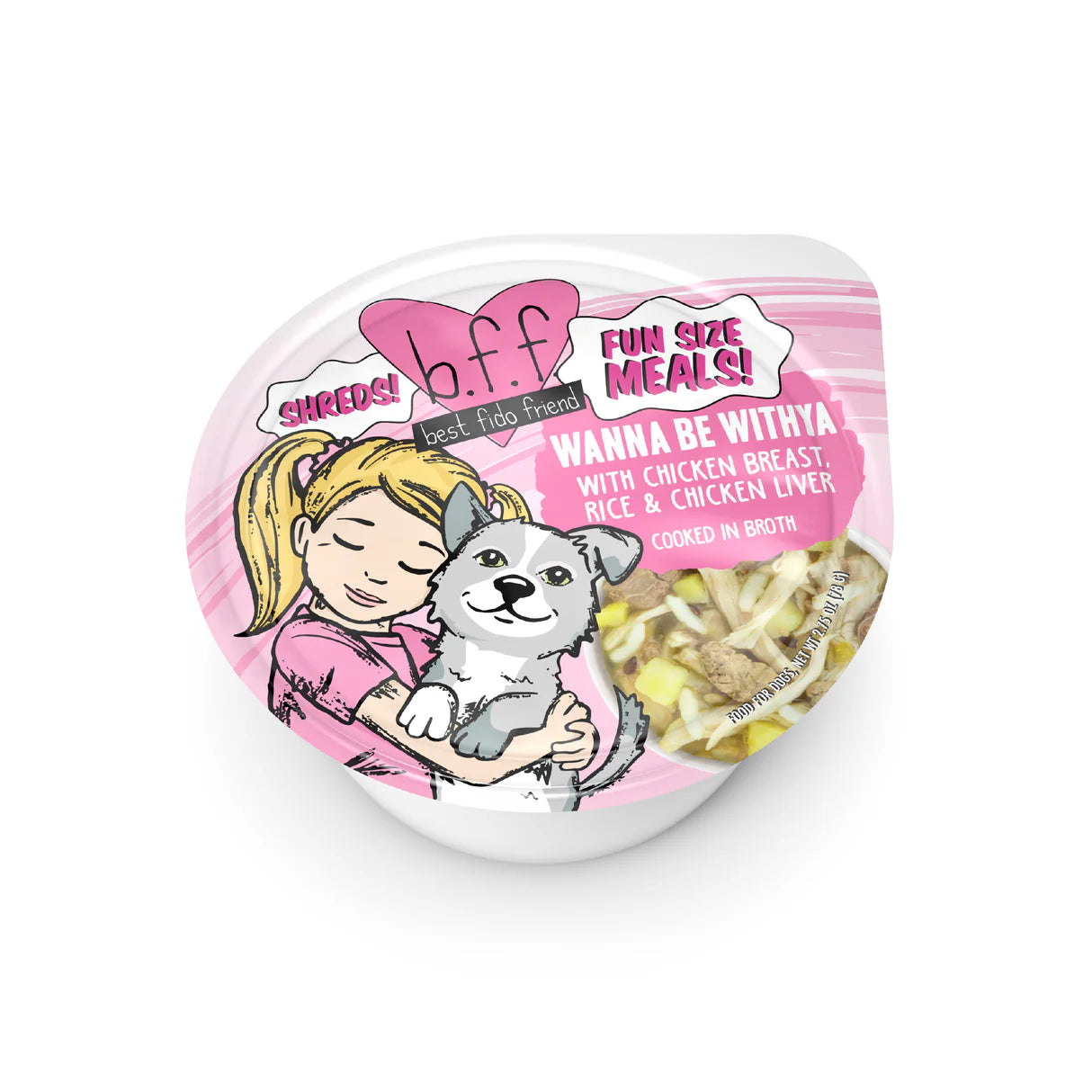 Weruva Fun Size Meals Wanna Be Withya 2.75oz Case for Dogs