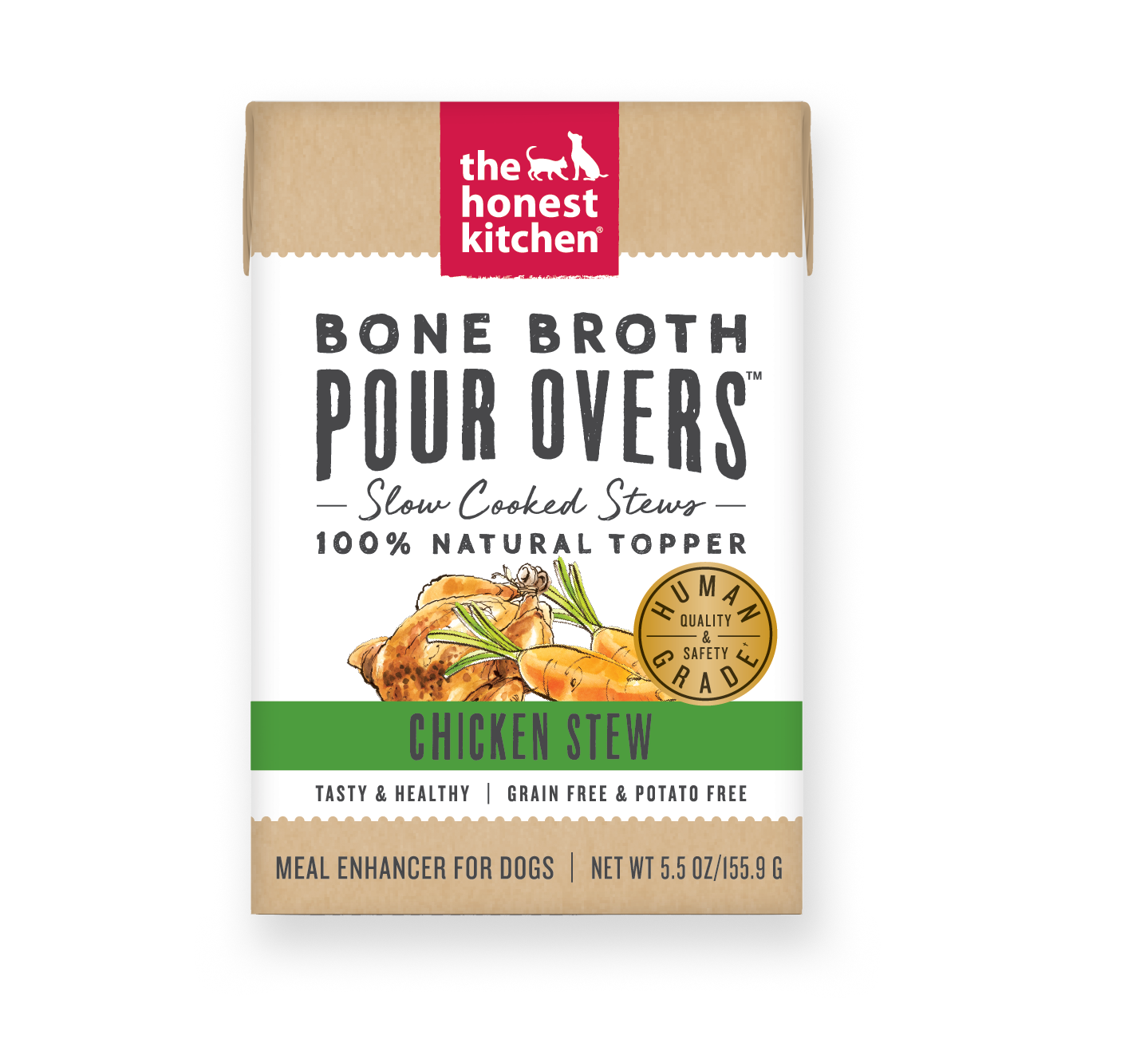 The Honest Kitchen Pour Over Stew Chicken 5.5oz Case for Dogs