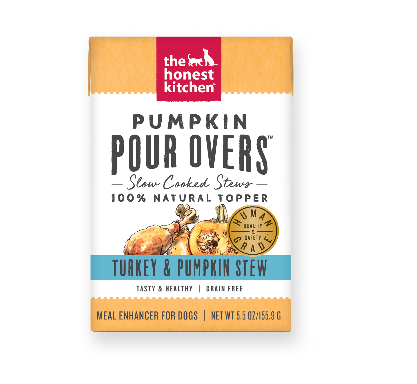 The Honest Kitchen Pour Over Stew Turkey 5.5oz Case for Dogs
