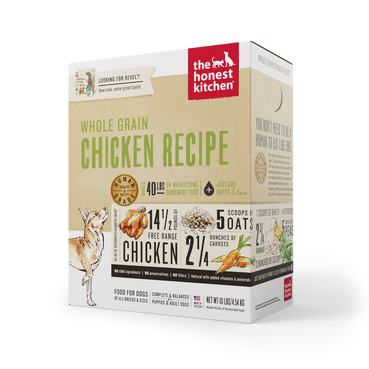 The Honest Kitchen Chicken Whole Grain 10lbs for Dogs