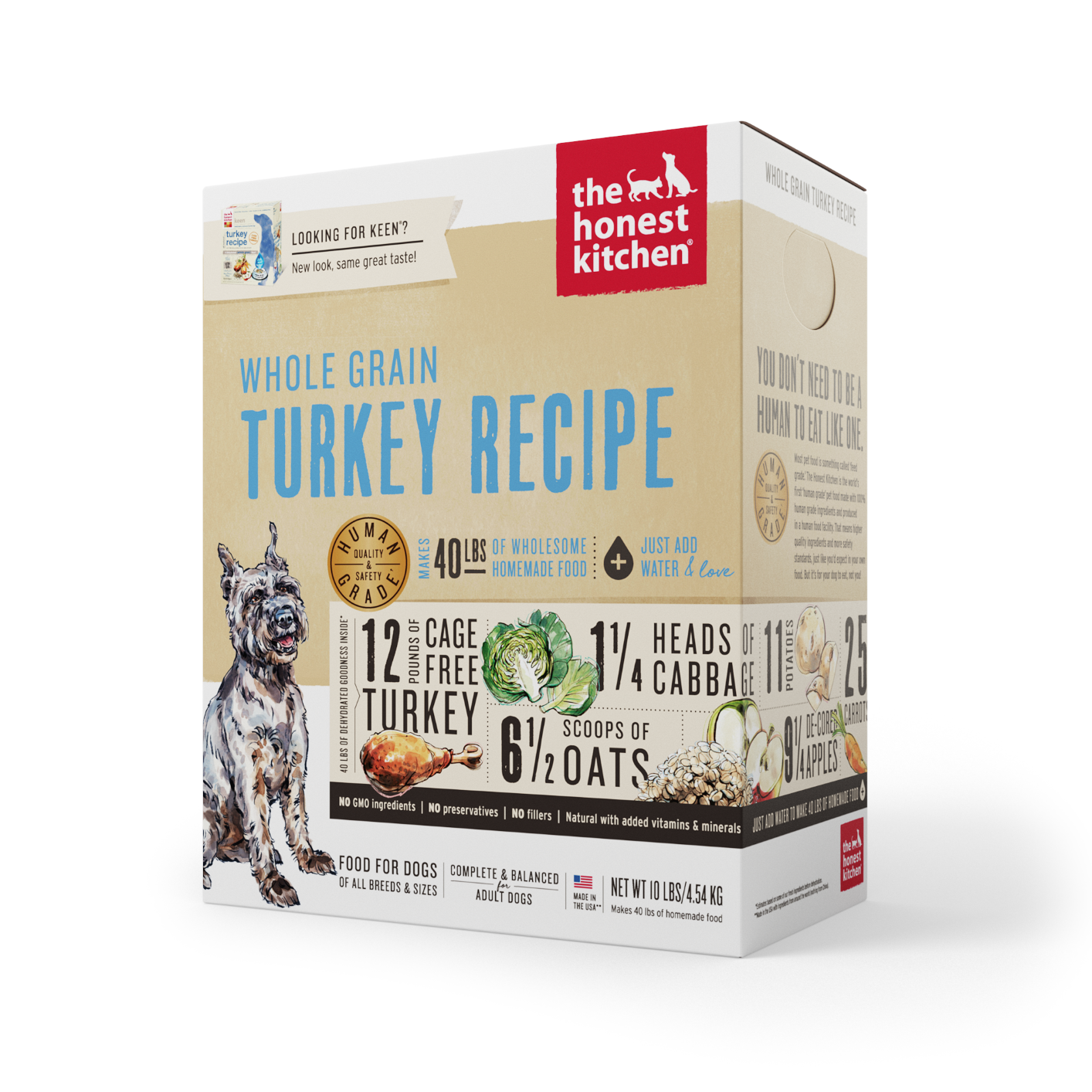 The Honest Kitchen Turkey Whole Grain 10lbs for Dogs