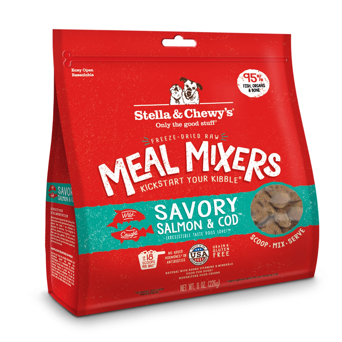 Stella & Chewy's Freeze Dried Salmon Cod 8oz for Dogs