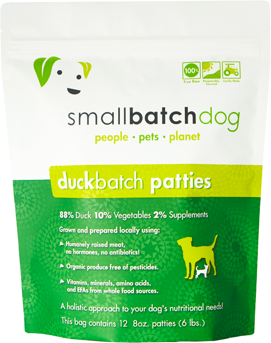 Small Batch Frozen Raw Duck 6lbs for Dogs