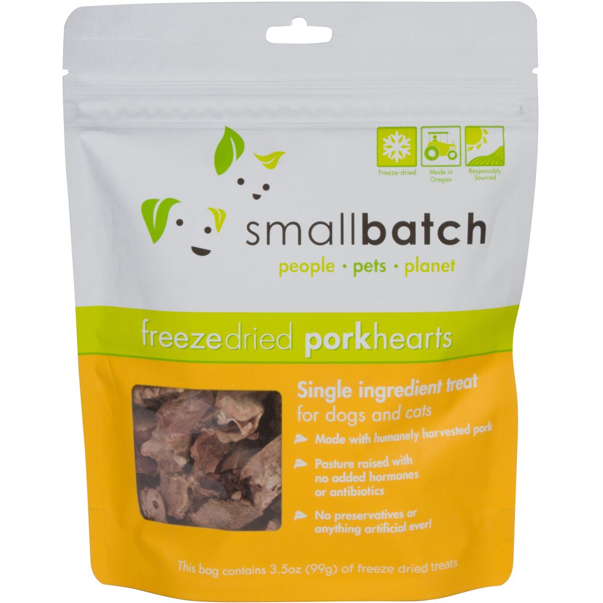 Small Batch Freeze-Dried Pork Hearts 3.5oz