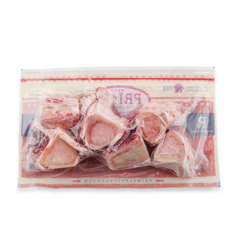 Primal Frozen Raw Marrow Bone 6pk For Dogs