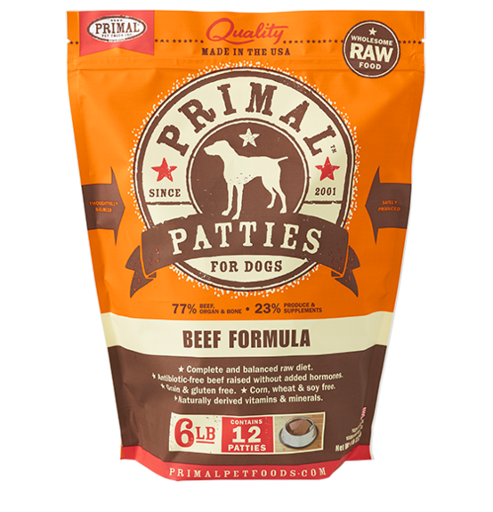 Primal Frozen Raw Beef 6lbs for Dogs