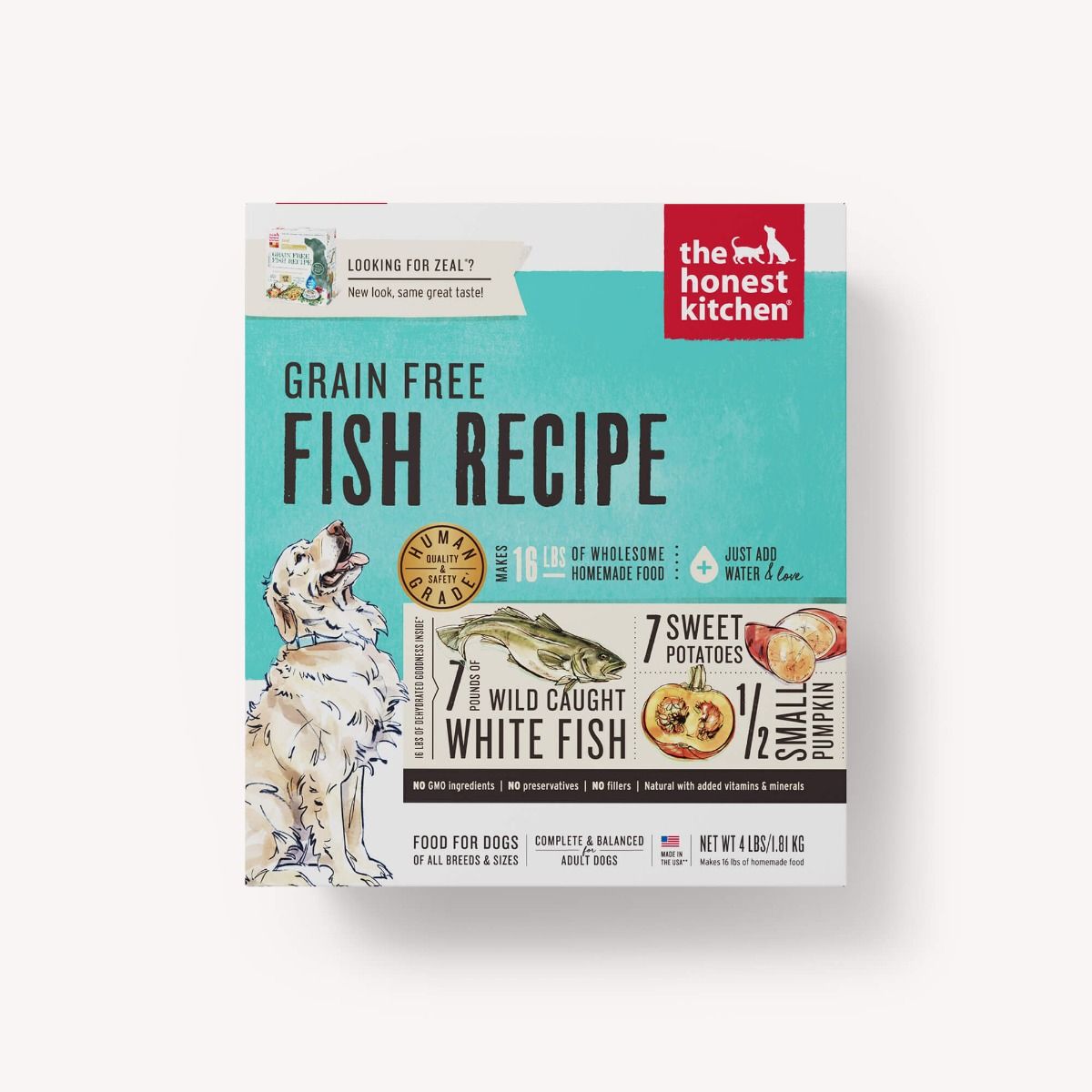 The Honest Kitchen Fish Grain Free 4lbs for Dogs