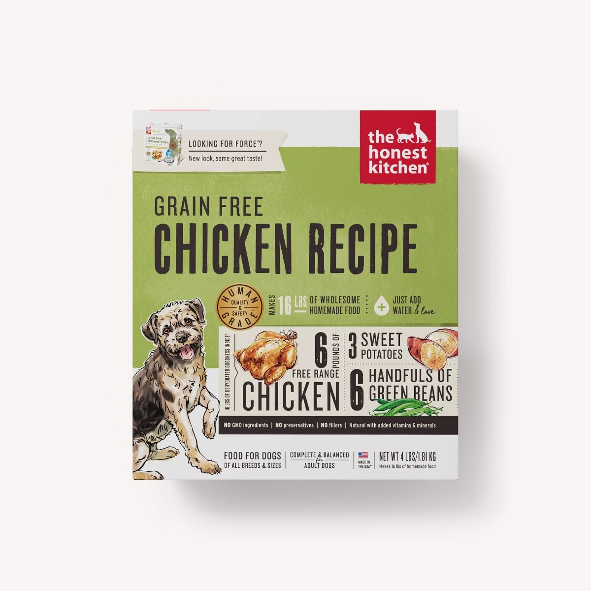 The Honest Kitchen Chicken Grain Free 4lbs for Dogs