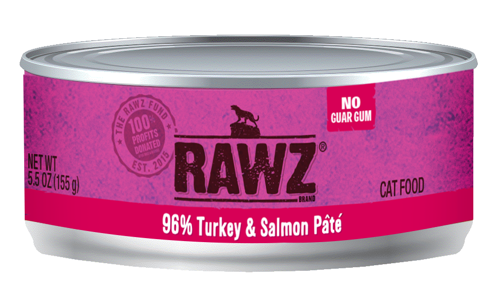 Rawz 96% Turkey & Salmon 5.5oz 24ct Case for Cats