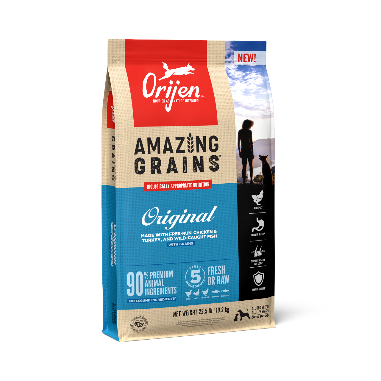 Orijen Amazing Grains Six Fish 22.5lbs for Dogs