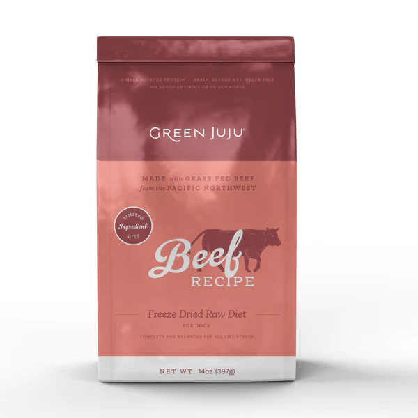 Green Juju Limited Ingredient Diet Freeze Dried Raw Beef Diet 14oz