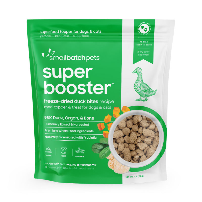 Small Batch Super Booster Freeze-Dried Duck 7oz for Dogs