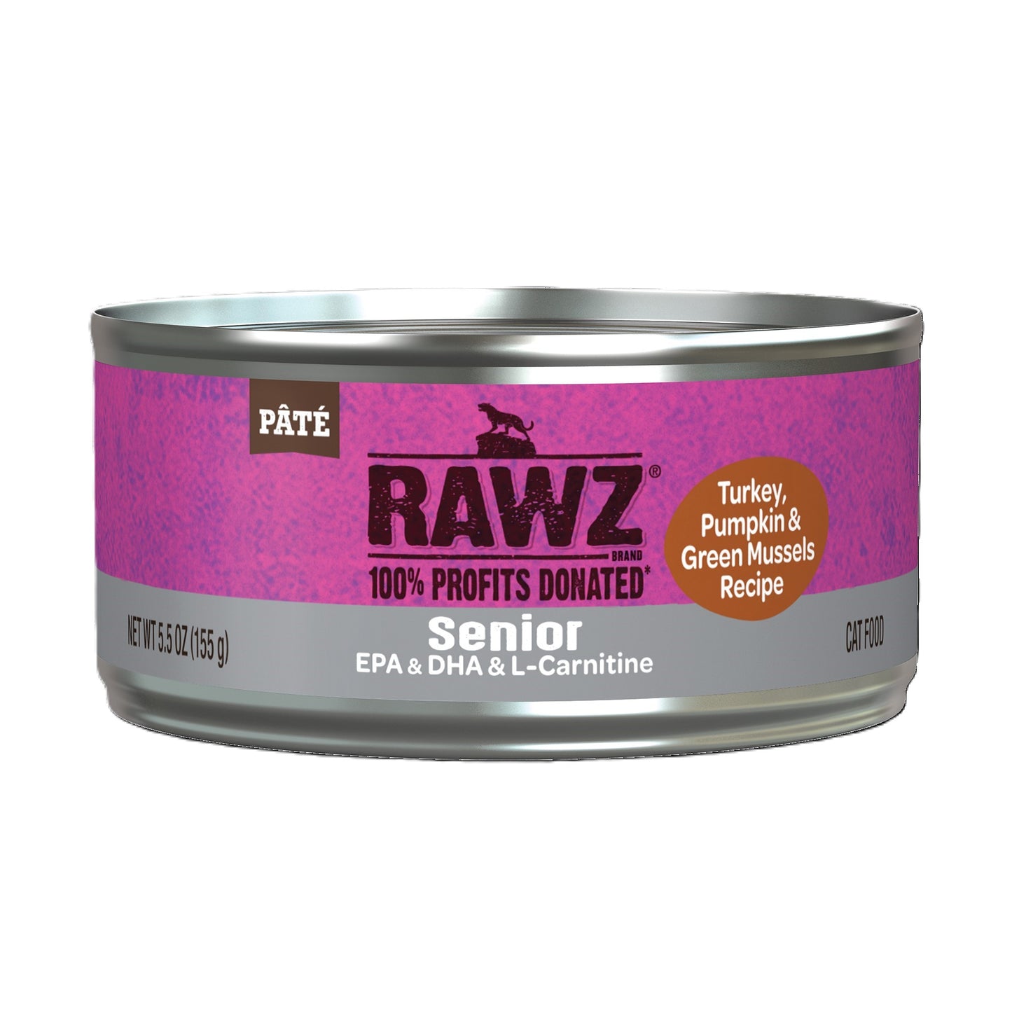 Rawz Turkey Senior 5.5oz for Cats