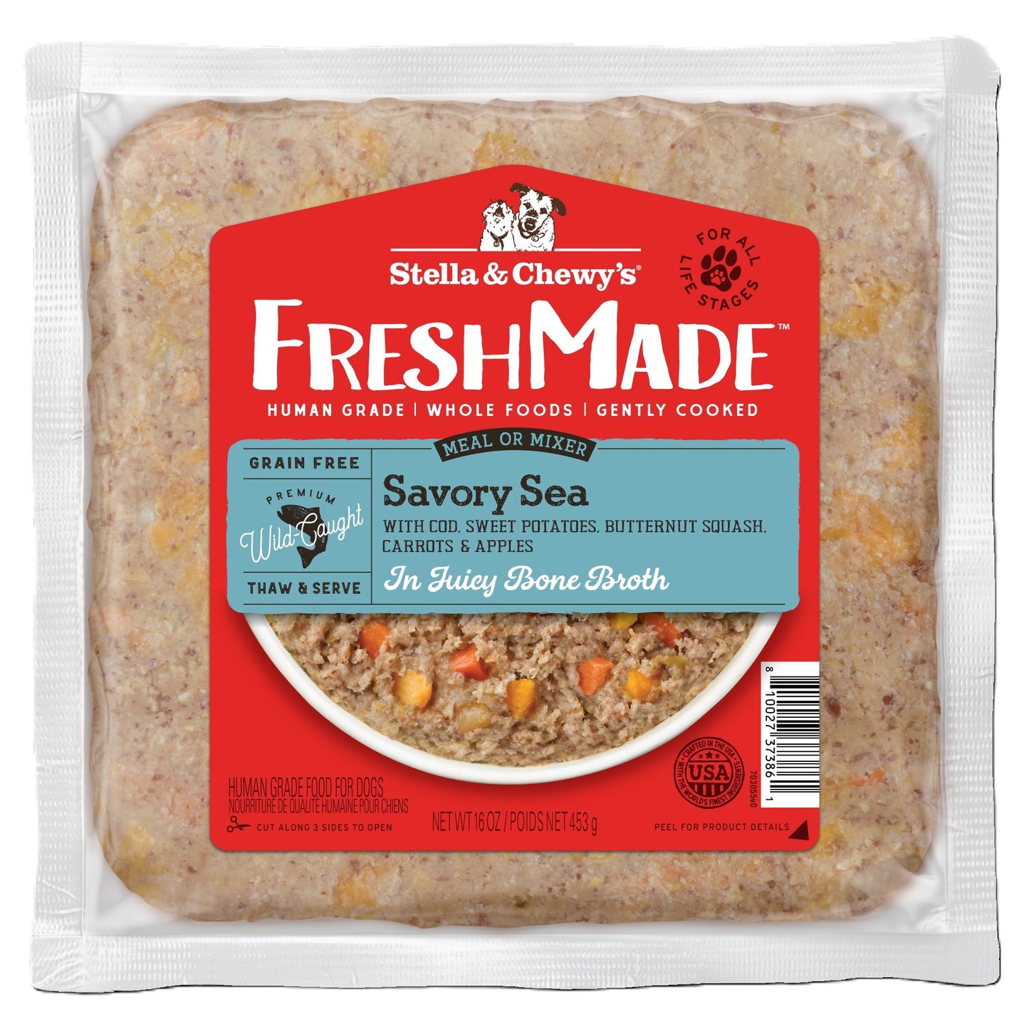 Stella & Chewy’s Gently Cooked Savory Sea 16oz for Dogs