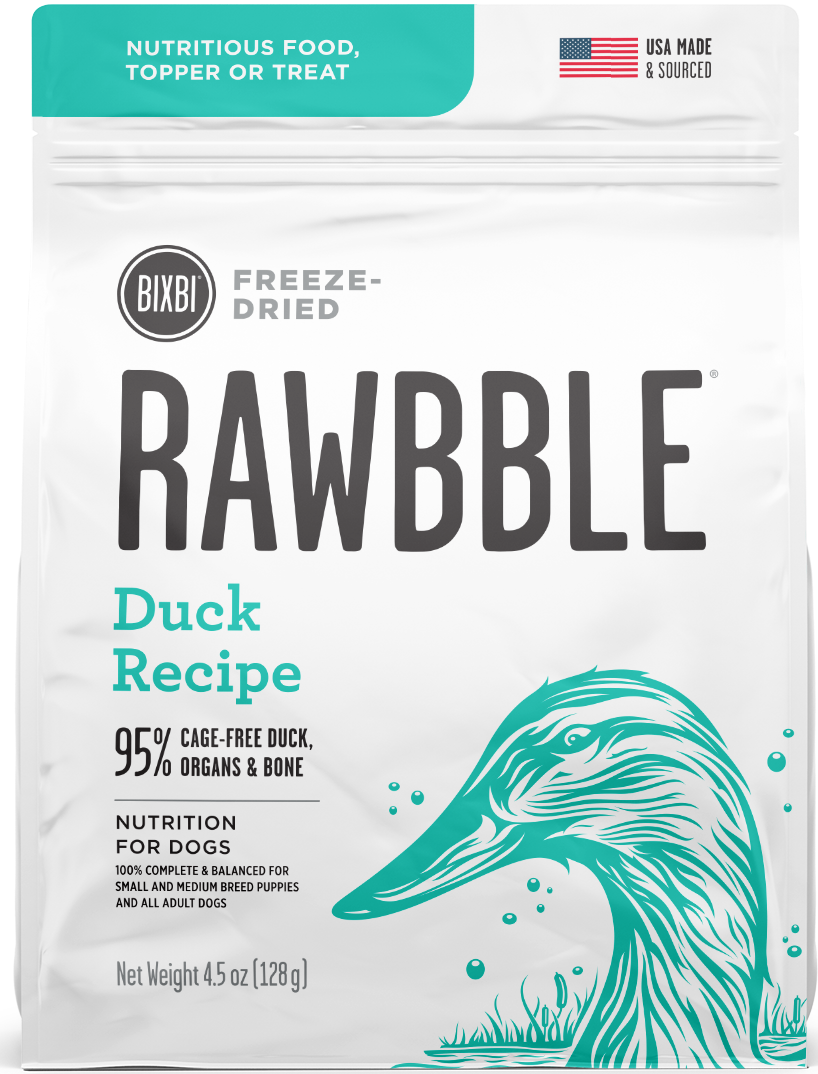 Rawbble Freeze Dried Duck 4.5oz for Dogs