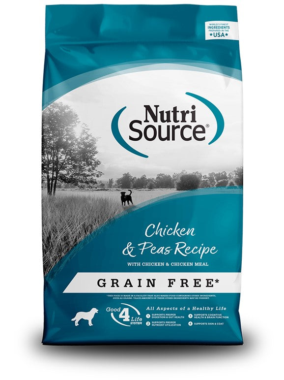 Nutri Source Chicken & Peas Grain Free 4lbs for Dogs