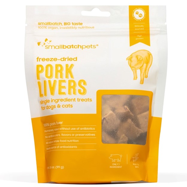 Small Batch Freeze-Dried Pork Liver 3.5oz For Dogs