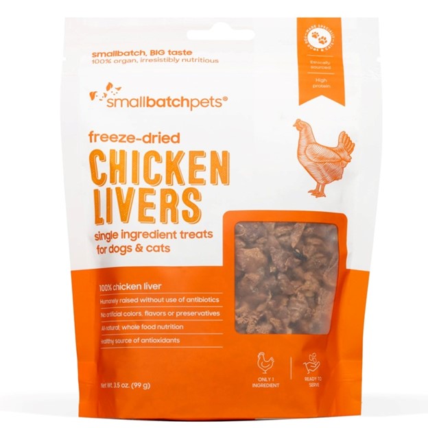 Small Batch Freeze-Dried Chicken Liver 3.5oz For Dogs