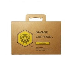 Savage Cat Chicken Large Case 3oz for Cats
