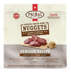 Primal Freeze Dried Venison 5.5oz For Dogs