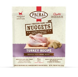 Primal Frozen Turkey 3lbs for Cats