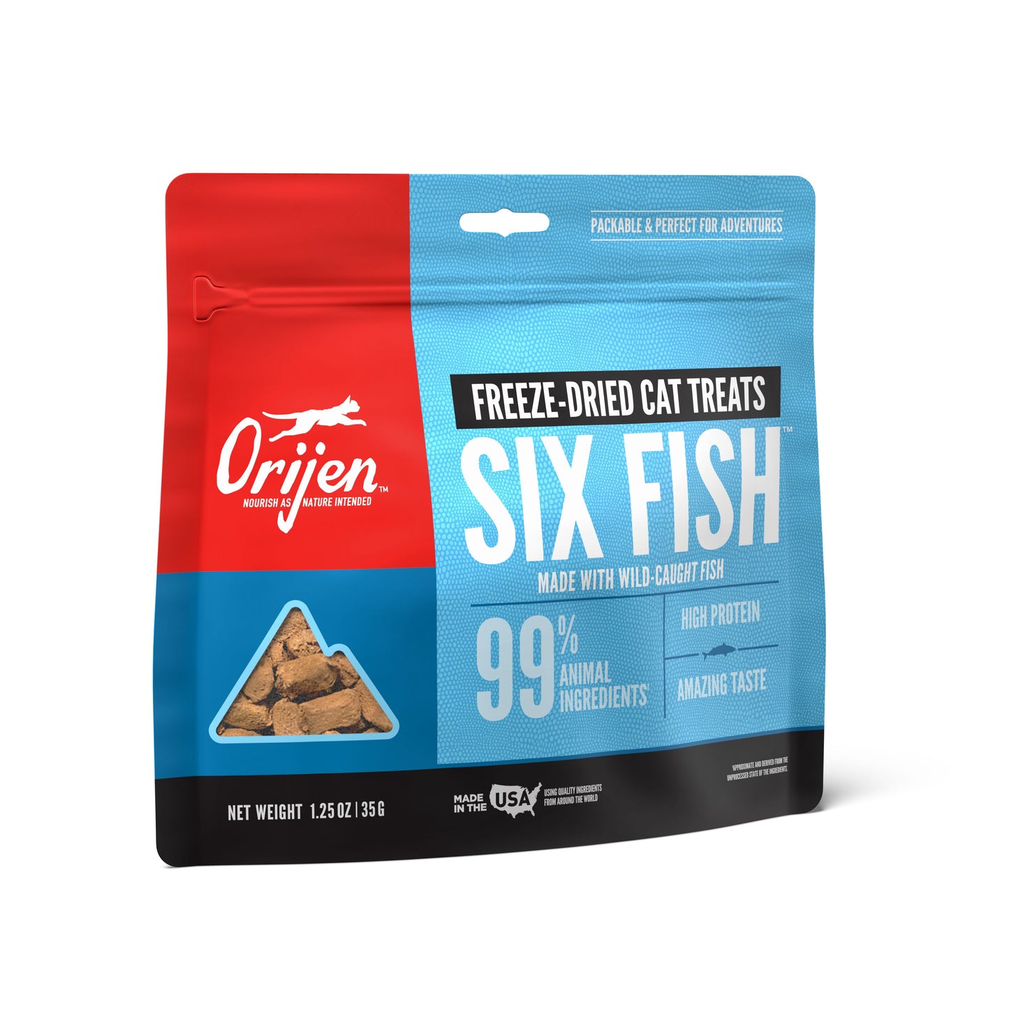 Orijen Freeze Dried Six Fish 1.25oz for Cats