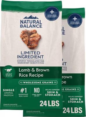 Natural Balance Lamb & Rice 24lbs for Dogs