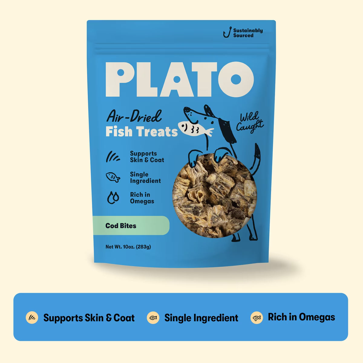 Plato Hundur’s Crunch Jerky 10oz