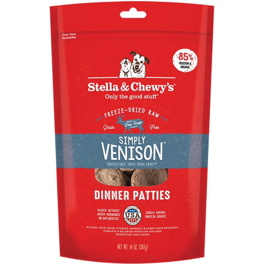 Stella & Chewy's Freeze Dried Patties Venison 14oz for Dogs