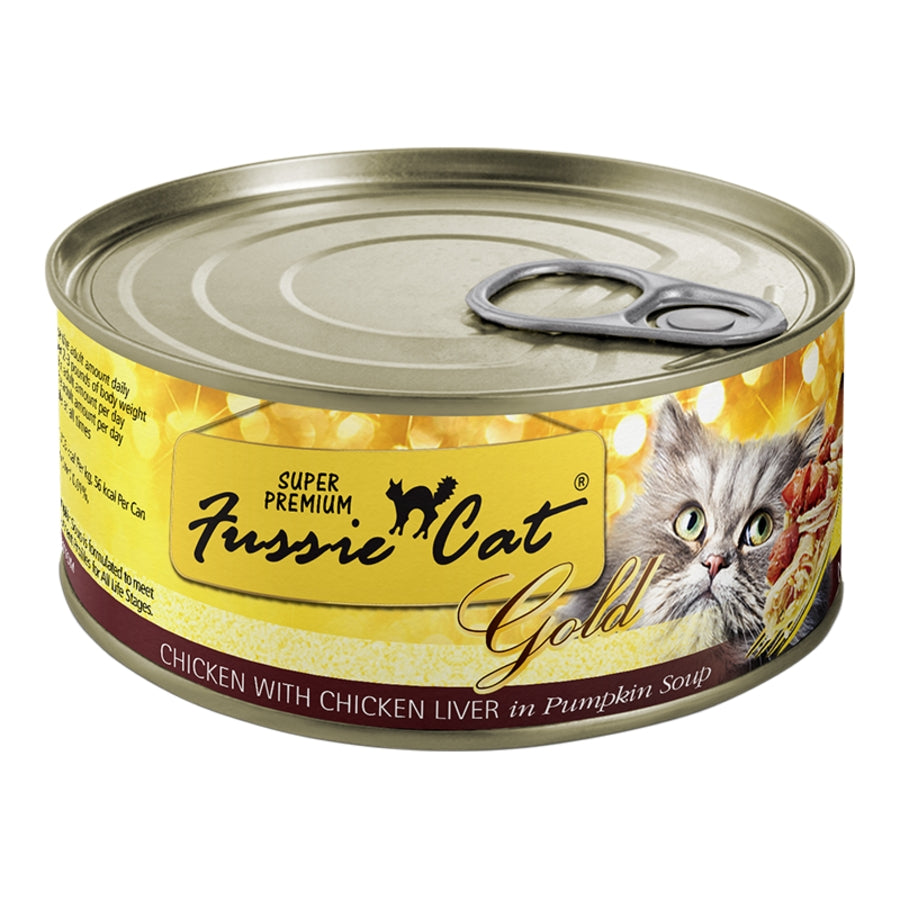 Fussie Cat Chicken Liver & Pumpkin 2.8oz for Cats