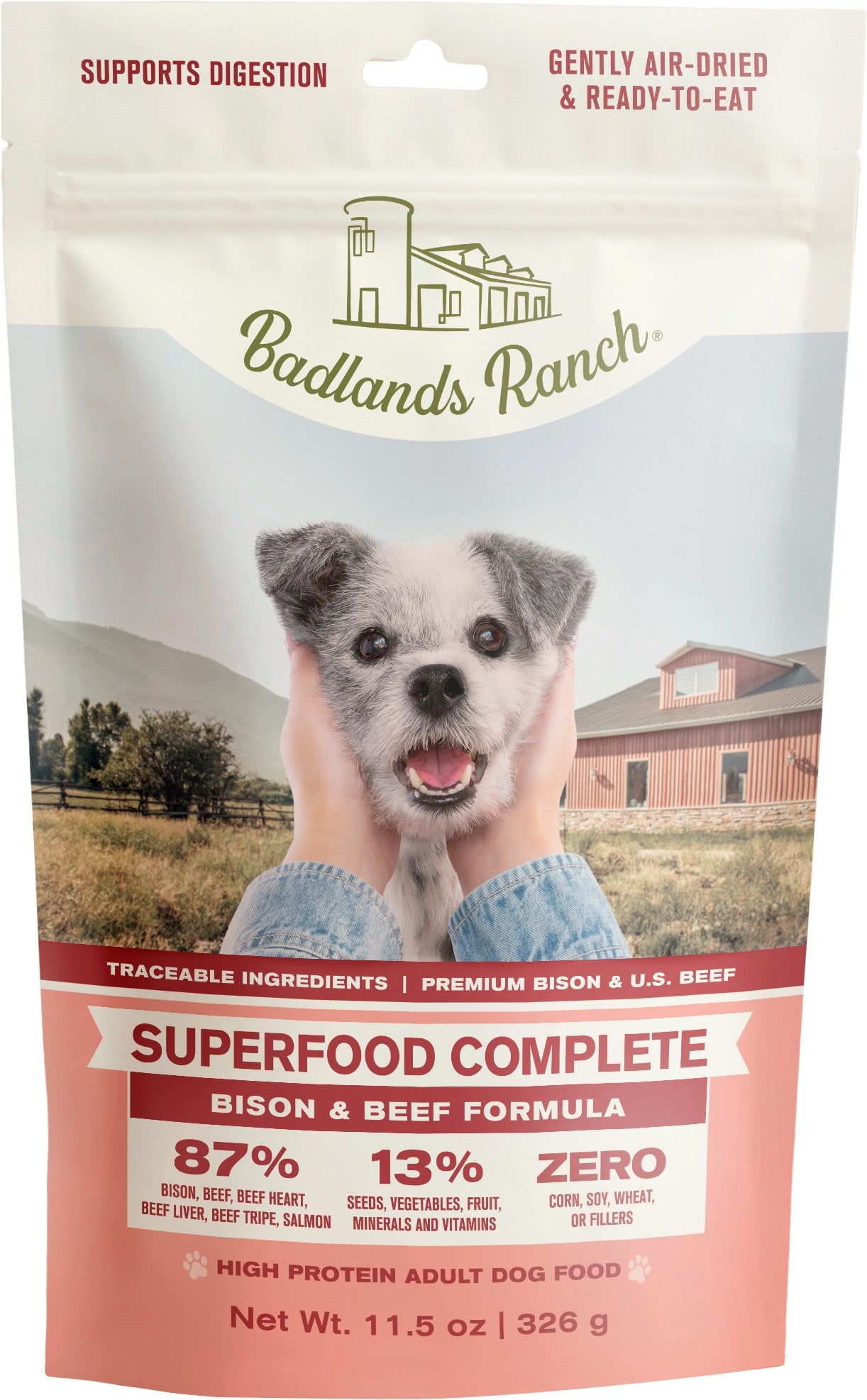 Badlands Ranch Air Dried Superfood Bison & Beef Formula 24oz For Dogs