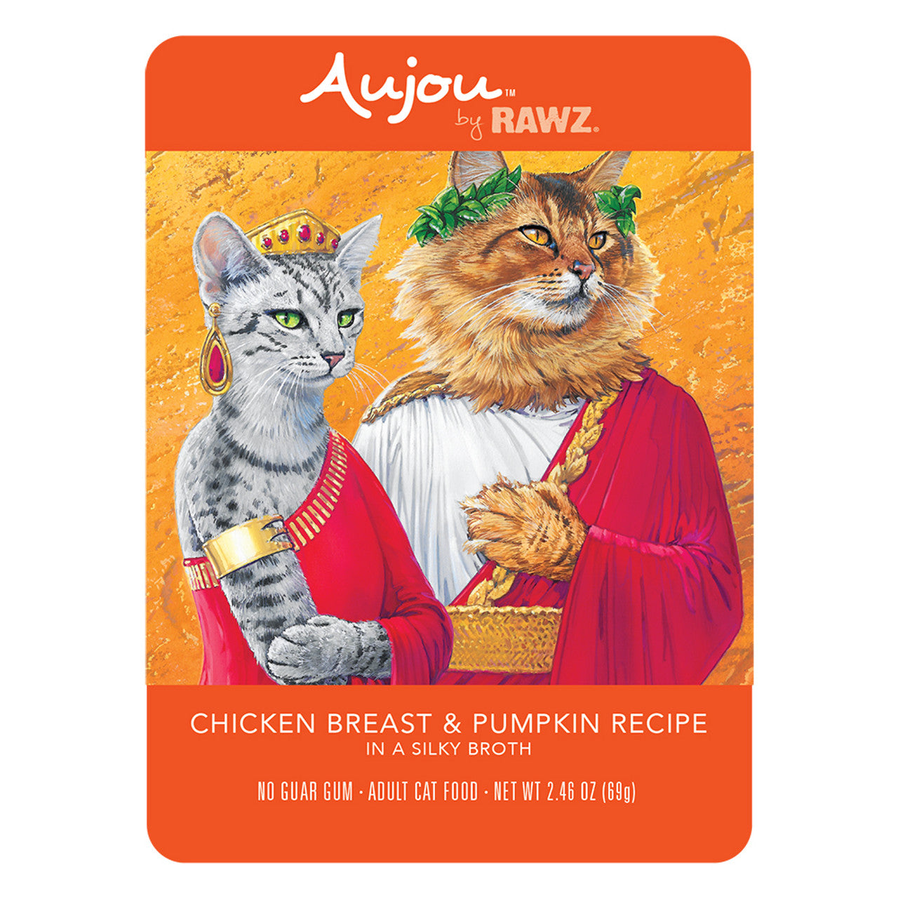 Rawz Aujou Chicken Breast & Pumpkin 2.46oz for Cats