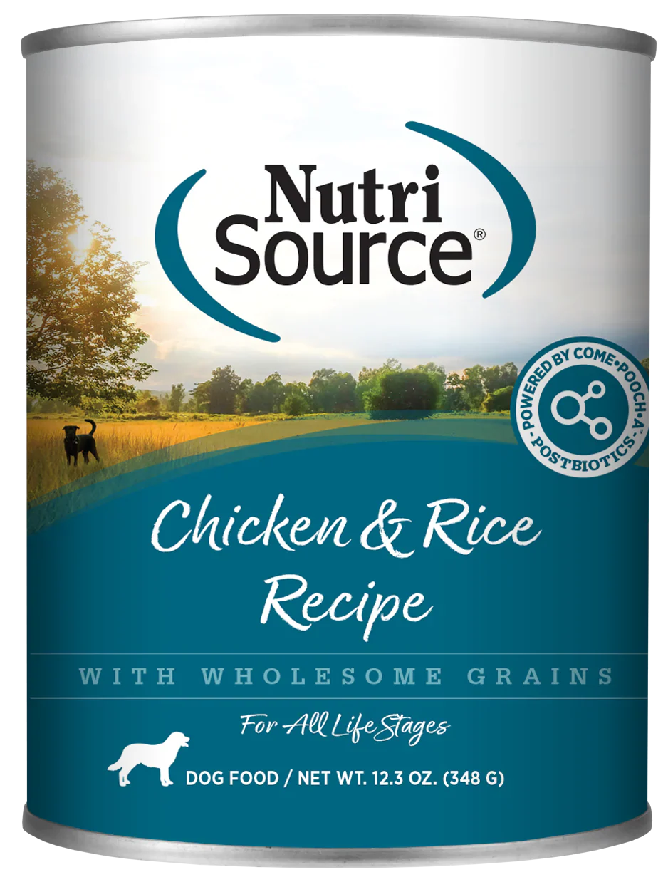 Nutri Source Chicken Rice 12.3oz for Dogs