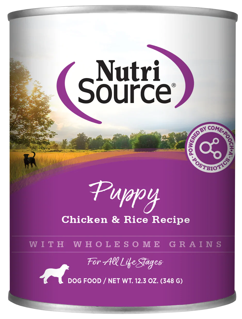Nutri Source Chicken Rice Puppy 12.3oz for Dogs