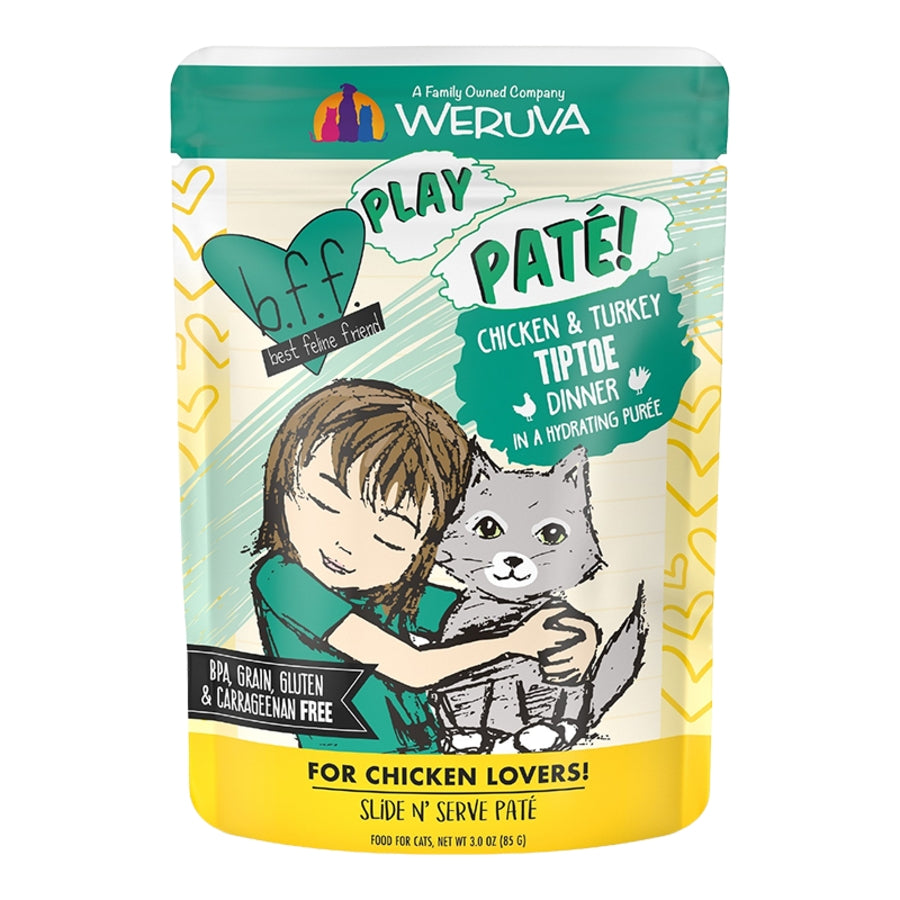 Weruva Best Feline Friend PLAY Tiptoe 3oz Case for Cats