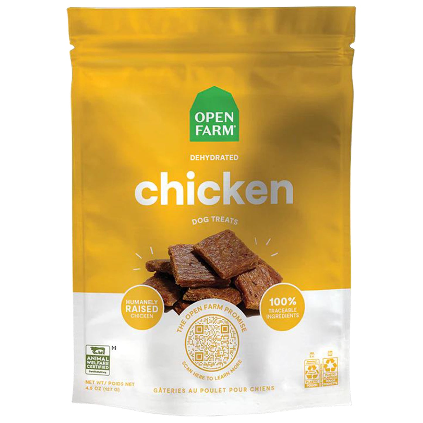 Open Farm Dehydrated Chicken Jerky Dog Treats 4.5oz