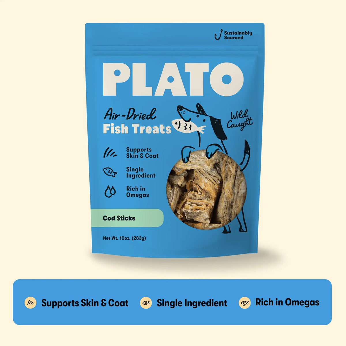 Plato Hundur's Crunch Finger 10oz
