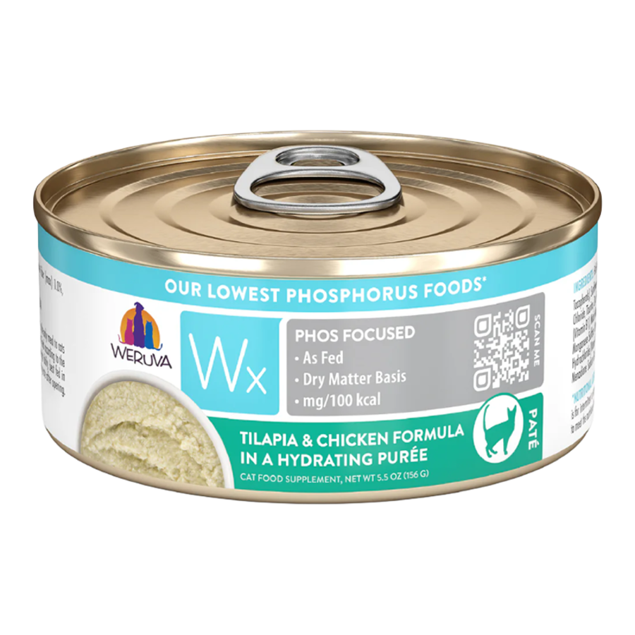 Weruva Wx Phos Focused Chicken & Tilapia In Hydrating Puree Case For Cats