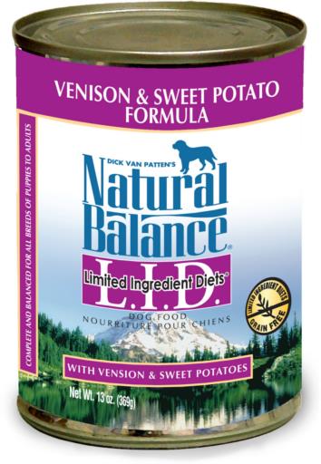Natural Balance Venison Limited Ingredient Adult 13oz Case for Dogs
