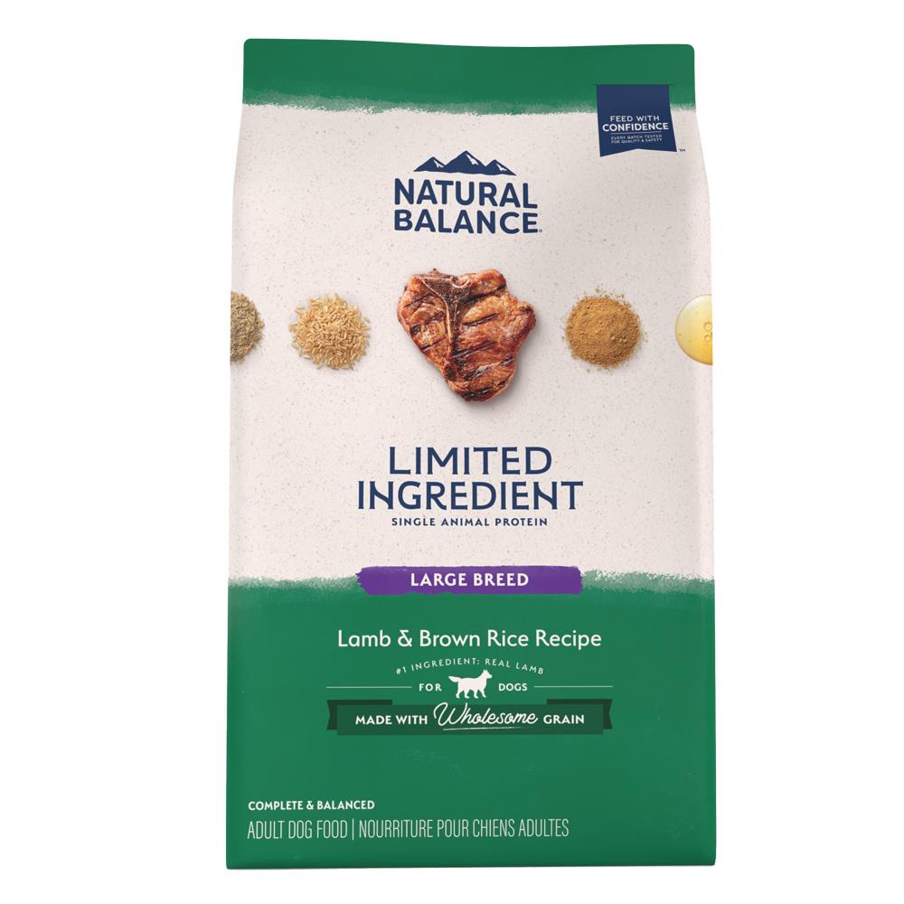 Natural Balance Lamb & Brown Rice Large Breed 26lbs for Dogs