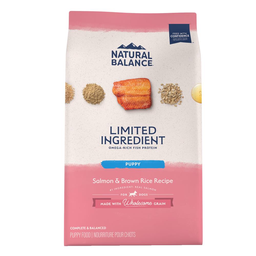 Natural Balance Limited Ingredient Salmon & Brown Rice Puppy Formula 24lb For Dogs
